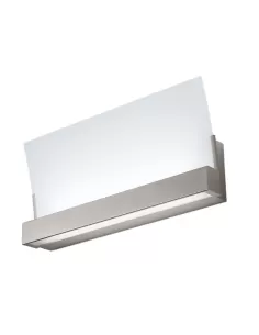 Leucos 0705189173631 vela 40 pared 2x24w 2g11 marco titanio cristal blanco satinado